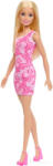 Mattel Barbie szőke hajú baba rózsaszín ruhában (JLG03) - morzsajatekbolt