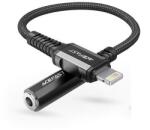 ACEFAST Lightning - 3, 5 mm jack audio adapter 18 cm-es vezetékkel - ACEFAST C1-05 Ace HI-FI Head Audio Cable - fekete (Apple MFI