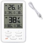 VERK GROUP 09236 időjárás állomás LCD-vel, hőmérővel és páratartalom-mérővel, vezeték nélküli, fehér