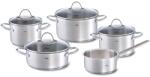 Fissler Set de Oale Fissler Palermo 5 piese, inox, inductie, cu capac din sticla (002-115-05-000/0)
