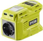 RYOBI Inversor de curent RYOBI RY18BI150B-0, 150W, compatibil cu panouri solare (5133005742)