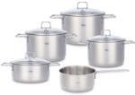 Fissler GmbH Set de Oale Fissler SatiTherm 5 piese, inox 1810, cu capac din sticla, inductie (086-117-05-000/0)