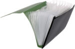 STRIGO Mapa Strigo SF053 PP, A4, 13 compartimente, inchidere cu elastic, clips metalic, Verde inchis (SF053)