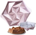 Dr. Oetker Tava pentru Gugelhupf Dr. Oetker Origami, 2000ml, Rose-Gold, Antiaderenta (2556)