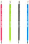 STRIGO Set 72 Creioane Strigo SSC383 HB plastic cu radiera, Culori asortate (SSC383-72)