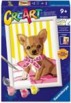 Ravensburger Set de pictură pe numere Ravensburger CreArt - Chihuahua drăguț (12023255)