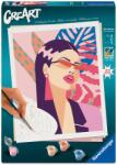 Ravensburger Set de pictură pe numere Ravensburger CreArt - Energie roz aprinsă (12023099)