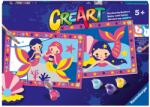 Ravensburger Set de pictat după numere Ravensburger CreArt - Micile Sirene (23714)