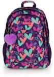 GABOL Rucsac, ghiozdan, fermoar, GABOL "Kokoro", violet, inimi (237840)