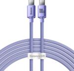 Baseus CAJY000705 Crystal Shine Series Cablu de date USB-C - USB-C 100W 2m Mov