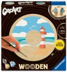 Ravensburger Set de pictat după numere Ravensburger CreArt Wooden - Peisaj marin (25924)