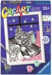 Ravensburger Set de pictat după numere Ravensburger CreArt - Somnul pisicii (20213)