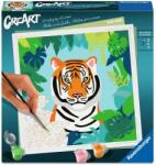 Ravensburger Set de pictură pe numere Ravensburger CreArt - Tigru în junglă (12023142)
