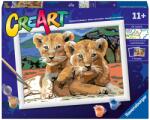 Ravensburger Set de pictură pe numere Ravensburger CreArt - pui de leu (23616)