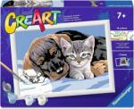 Ravensburger Set de pictură pe numere Ravensburger CreArt - Prieteni dulci (12023270)