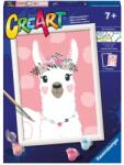 Ravensburger Set de pictură pe numere Ravensburger CreArt - Lama (28934)