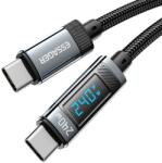 Essager ES-X47 Type-C към Type-C Кабел 240W с Дигитален Дисплей 1 м