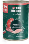 Pan Mięsko PAN MIĘSKO gyógynövényes nyúlpástétom - nedves kutyaeledel 400 g