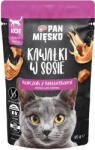 Pan Mięsko PAN MIĘSKO Darabkák mártásban Csirke garnélarákkal 85 g macskáknak
