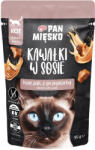 Pan Mięsko PAN MIĘSKO Darabkák mártásban Csirke és fürj 85 g macskáknak