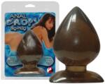 Shots Toys Plug anal Anal Drops Big Plug, 13 cm, diametru 2-7.5 cm, design progresiv, negru (42-05170620000)
