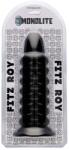 Monolite Plug anal Monolite Fitz Roy, 26 cm, PVC, ventuză, inele stimulare, negru (1-007104082)