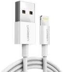UGREEN USB - Lightning iPhone iPad MFI adat és töltőkábel 2m 2, 4A - Fehér (20730) (20730)