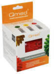 Qmed Tüskés masszázslabda (piros, 9 cm) (930183)