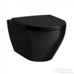 Laufen MODERNA S Silent Flush rimless fali WC, ülőke nélkül, fényes fekete H8215410200001 (H8215410200001)