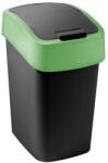 Keter Зелено/черно пластмасово кошче за боклук за рециклиране 9 l Flip Bin - Curver (263988)