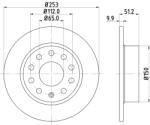 Hella 2 x 8DD355109-601 Féktárcsa