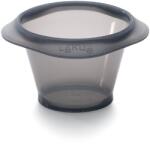 Lékué Silicone Molten Lava Cake Mould szilikon szuflé és lávasüti sütőforma szett, 6db-os, 150ml, D=75mm, fekete - 887901 (LK887901)