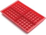 Lékué Silicone Waffle Mould szilikon gofri sütőforma szett, 2db-os - 8db gofri elkészítéséhez, tapadásmentes, piros - 880445 (LK880445)