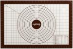 Lékué Non-stick Silicone Pastry Mat tapadásmentes szilikon nyújtólap, mérőskálával, csúszásmentes aljjal, 600x400mm, barna - 881343 (LK881343)
