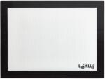Lékué Silicone Baking Mat szilikon sütőlap és gyúrólap, extra nagy méret - 600x400mm, üvegszállal az egyenletes hőeloszlásért, tapadásmentes, áttetsző/fekete - 880360 (LK880360)