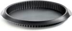 Lékué Silicone Quiche Mould quiche és lepény szilikon sütőforma, D=280mm, tapadásmentes felület, fekete - 880261 (LK880261)