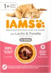 Iams Nedvestáp felnőtt macskáknak - Lazac és pisztráng zselében - 85 g