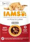 Iams Nedvestáp felnőtt macskáknak - Marha és máj szószban - 85 g