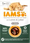 Iams Nedvestáp felnőtt macskáknak - Bárány és máj zselében - 85 g