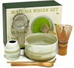 Bedee Matcha Készítő Szett Szűrőtál Kanállal Sárga Kerámia (ZESTAW DO PRZYGOTOWANIA MATCHA )
