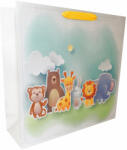 Paper Craft SET 10 pungi de cadou patrate, 24x24x10 cm, model ANIMALUTE