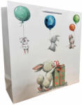 Paper Craft SET 10 pungi de cadou iepurasi, 34x34x12 cm