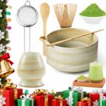 Bedee Matcha Ceremónia Szett Japán Tea Stílus Tökéletes Ajándék 6IN1 (MATCHA ZESTAW CEREMONIALNA )
