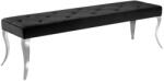 IV Interior Concept Banca eleganta Modern Barock 170cm, negru / argintiu (A-47495 VC)