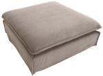 IV Interior Concept Taburete, suport pentru picioare Heaven 100cm, catifea raiata greige (A-46111 VC)