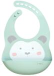 Saro Baby Baveta din silicon cu buzunar, ajustabila, Sweet Fun, mint (16631) Bavata