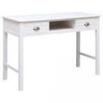 vidaXL Birou de scris, alb, 110 x 45 x 76 cm, lemn (284155) - izocor