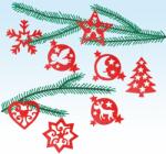 Pebaro Set de constructie din lemn „Decoratiuni pentru copaci 2 debitat cu laser Pebaro (PEB-843/2)