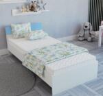 haaus Pat Leco, 200 x 90 cm, saltea spuma inclusa, Alb/Bleu (920715)