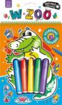 Anna Podgórska Atinge și colorează. La zoo. Cărți de colorat catifelate Carte de colorat